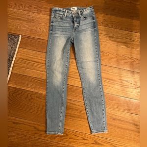 Women's Paige 27 Hoxton Ankle Light Wash Stretchy Skinny Jeans